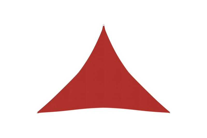 Solseil 160 g/m² rød 6x6x6 m HDPE - Rød - Hagemøbler - Solbeskyttelse - Solseil