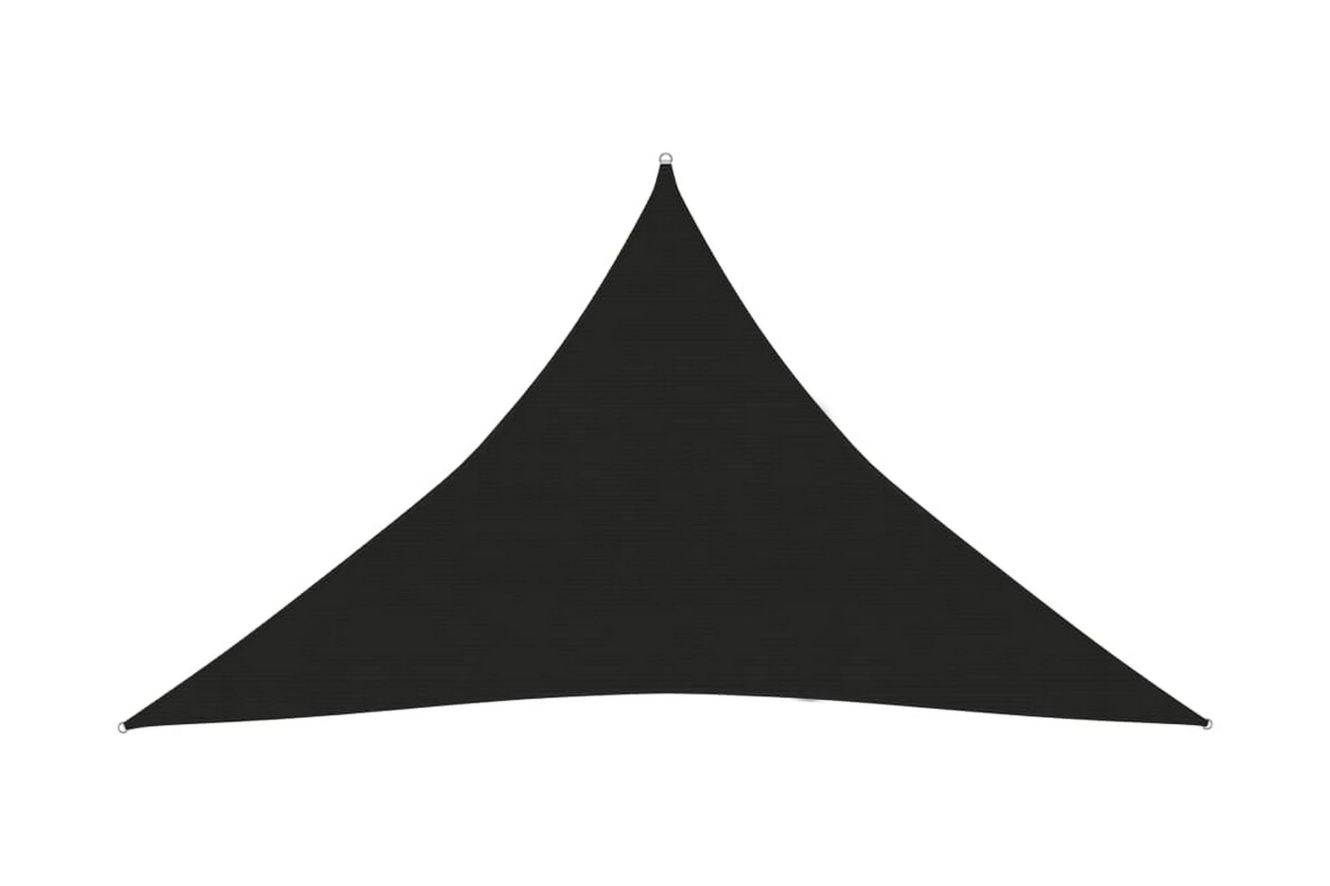 Solseil 160 g/m² svart 2,5x2,5x3,5 m HDPE - Svart - Hagemøbler - Solbeskyttelse - Solseil