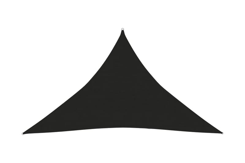 Solseil 160 g/m² svart 2,5x2,5x3,5 m HDPE - Svart - Hagemøbler - Solbeskyttelse - Solseil