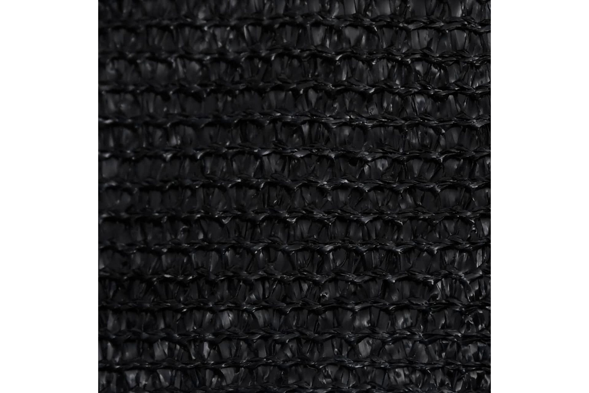 Solseil 160 g/m² svart 2,5x2,5x3,5 m HDPE - Svart - Hagemøbler - Solbeskyttelse - Solseil