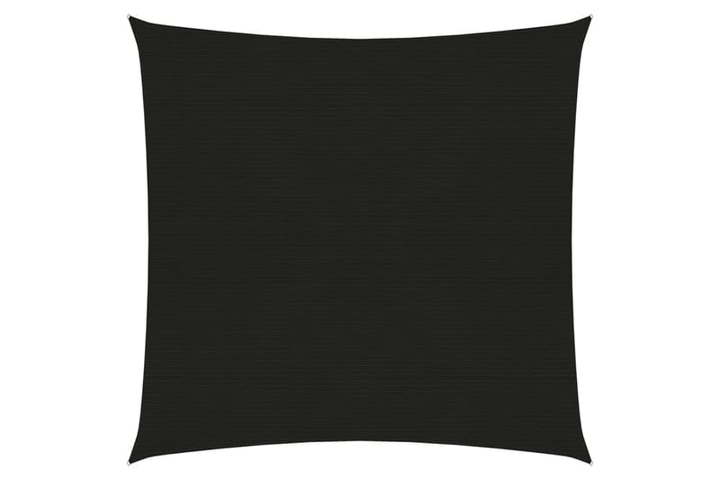 Solseil 160 g/m² svart 2,5x3 m HDPE - Svart - Hagemøbler - Solbeskyttelse - Solseil
