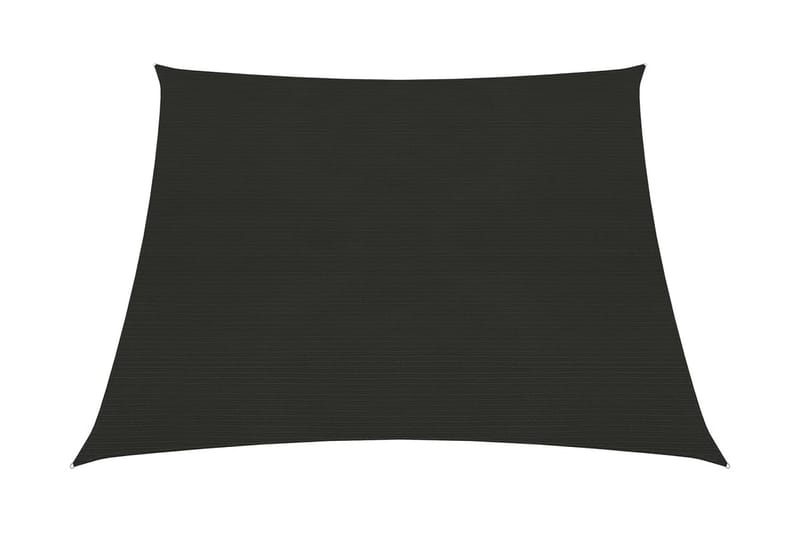 Solseil 160 g/m² svart 4/5x3 m HDPE - Svart - Hagemøbler - Solbeskyttelse - Solseil