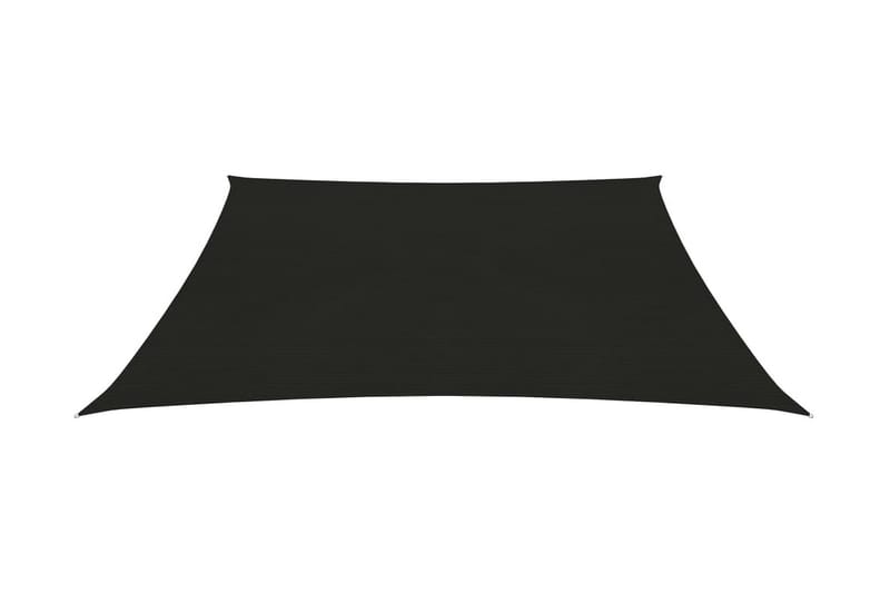 Solseil 160 g/m² svart 4/5x3 m HDPE - Svart - Hagemøbler - Solbeskyttelse - Solseil