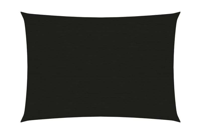 Solseil 160 g/m² svart 4x5 m HDPE - Svart - Hagemøbler - Solbeskyttelse - Solseil
