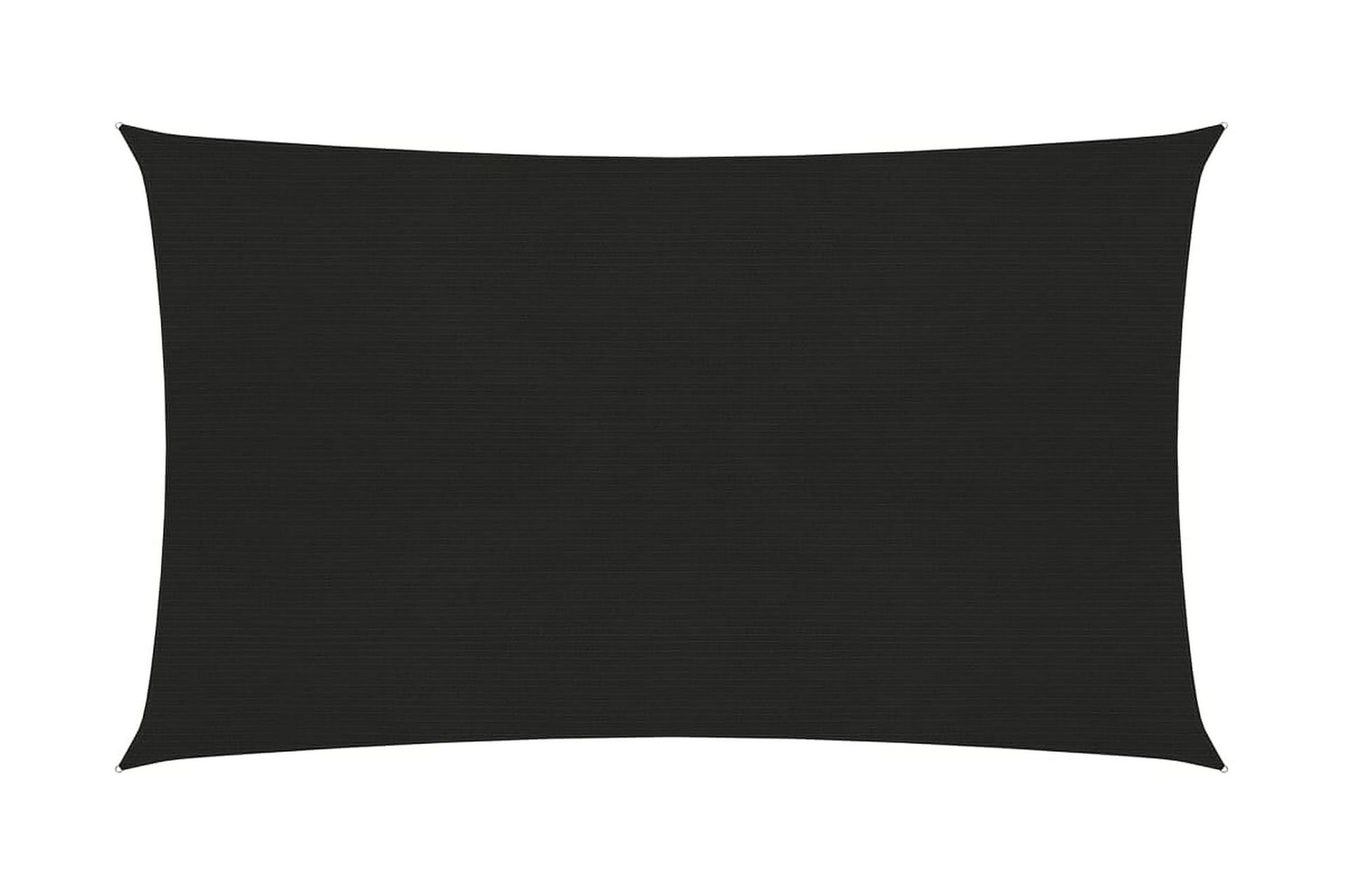 Solseil 160 g/m² svart 5x8 m HDPE - Svart - Hagemøbler - Solbeskyttelse - Solseil