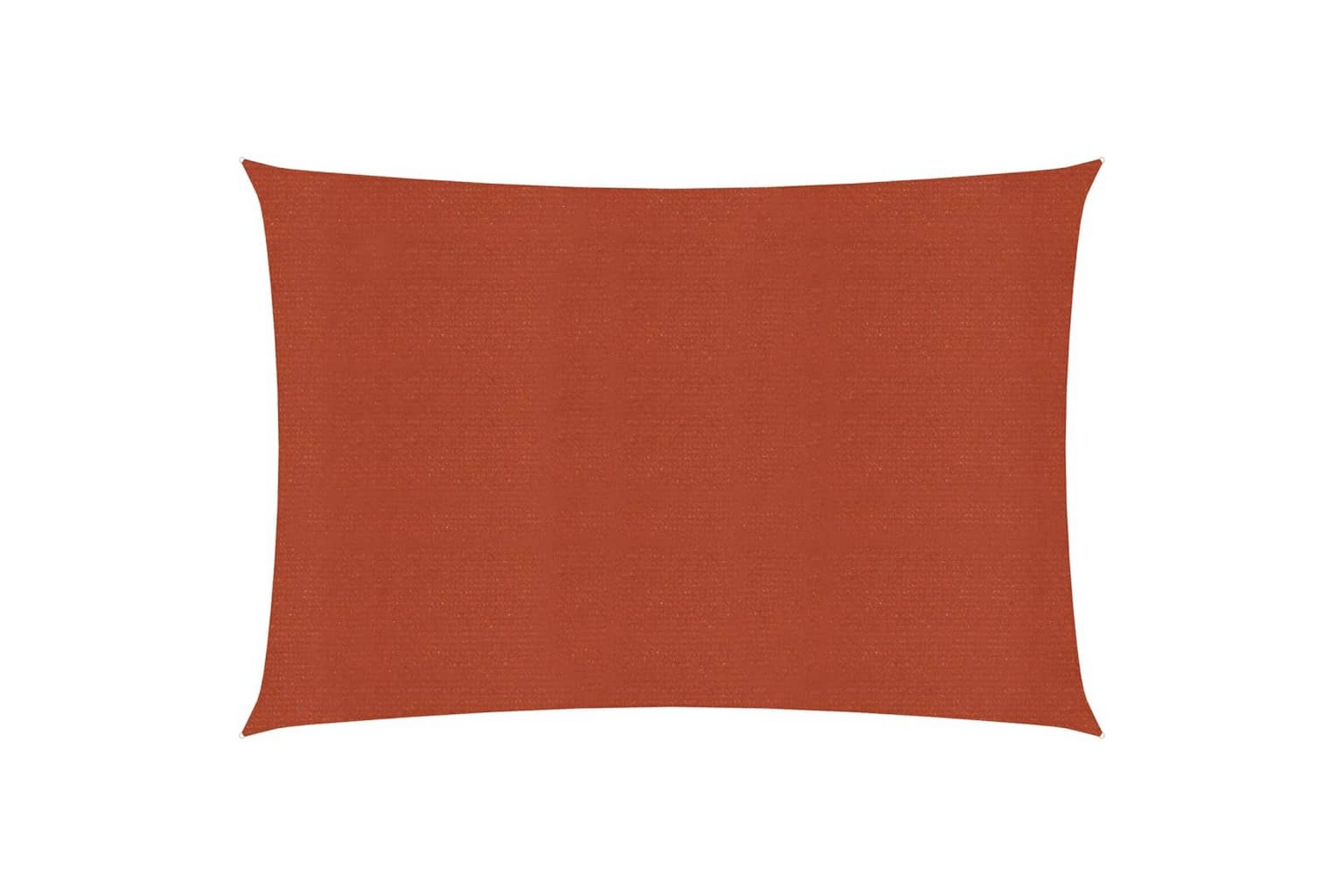 Solseil 160 g/m² terrakotta 2,5x3,5 m HDPE - Hagemøbler - Solbeskyttelse - Solseil
