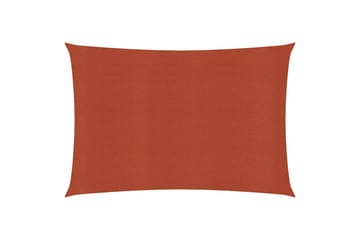 Solseil 160 g/m² terrakotta 2,5x3,5 m HDPE - Hagemøbler - Solbeskyttelse - Solseil