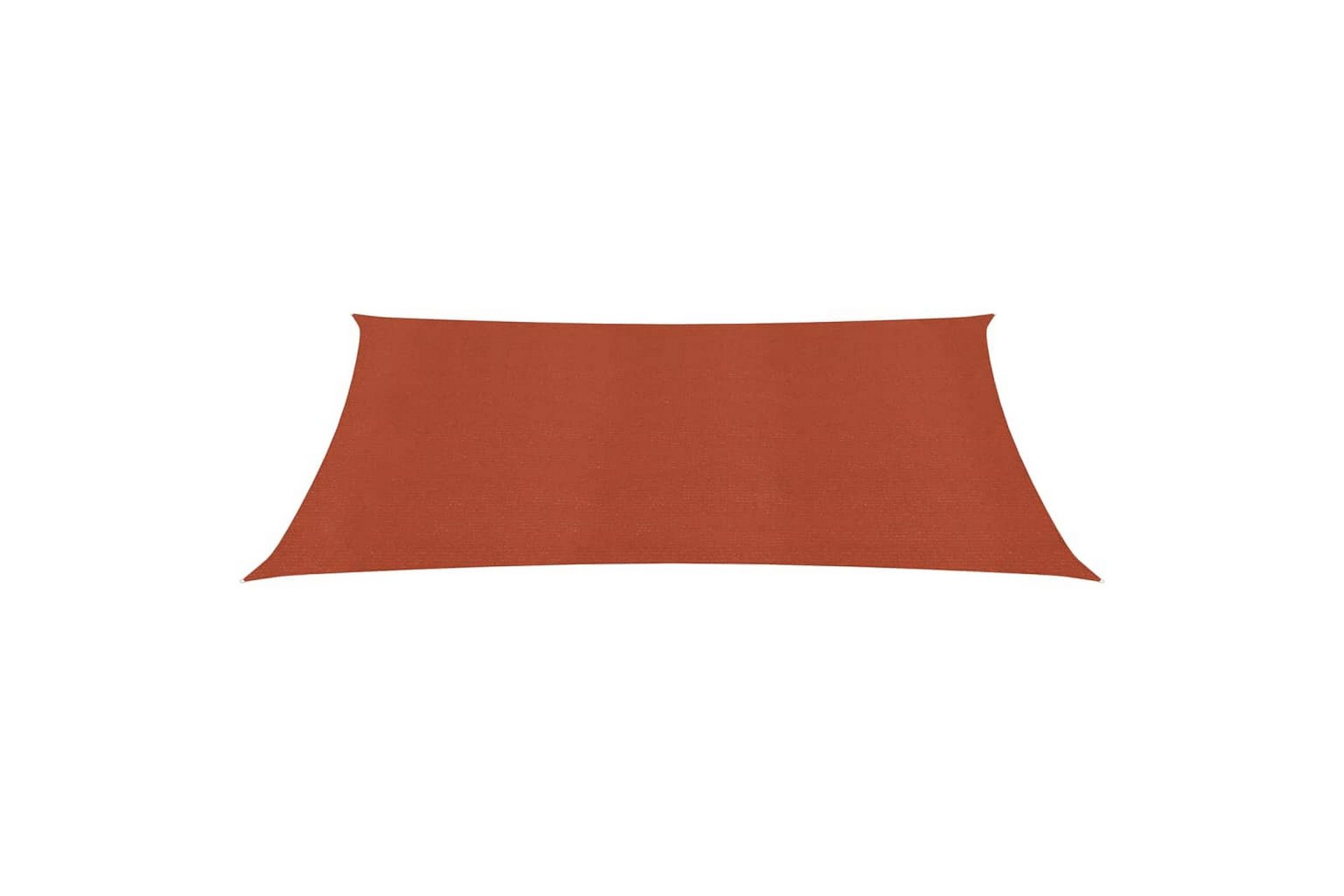 Solseil 160 g/m² terrakotta 2,5x3,5 m HDPE - Hagemøbler - Solbeskyttelse - Solseil