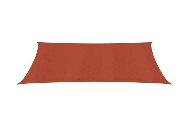 Solseil 160 g/m² terrakotta 2x5 m HDPE - Hagemøbler - Solbeskyttelse - Solseil