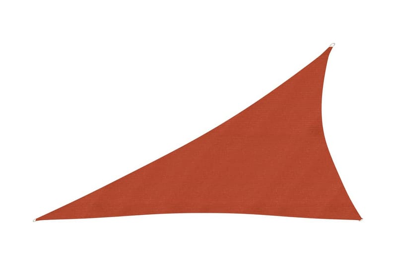 Solseil 160 g/m² terrakotta 3x4x5 m HDPE - Hagemøbler - Solbeskyttelse - Solseil