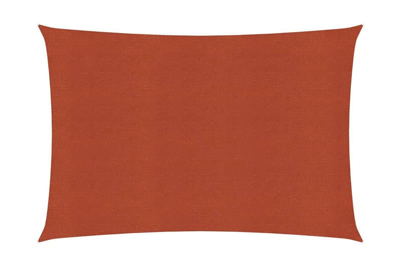 Solseil 160 g/m² terrakotta 4x6 m HDPE - Oransj - Hagemøbler - Solbeskyttelse - Solseil