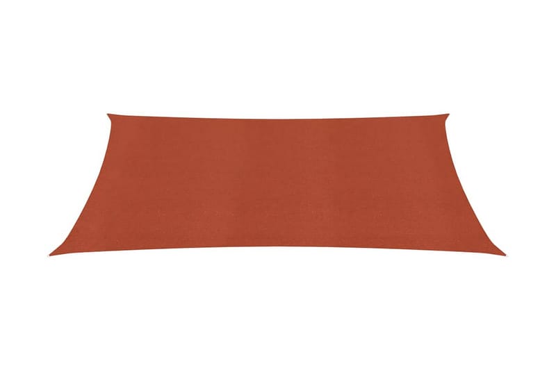 Solseil 160 g/m² terrakotta 4x6 m HDPE - Oransj - Hagemøbler - Solbeskyttelse - Solseil