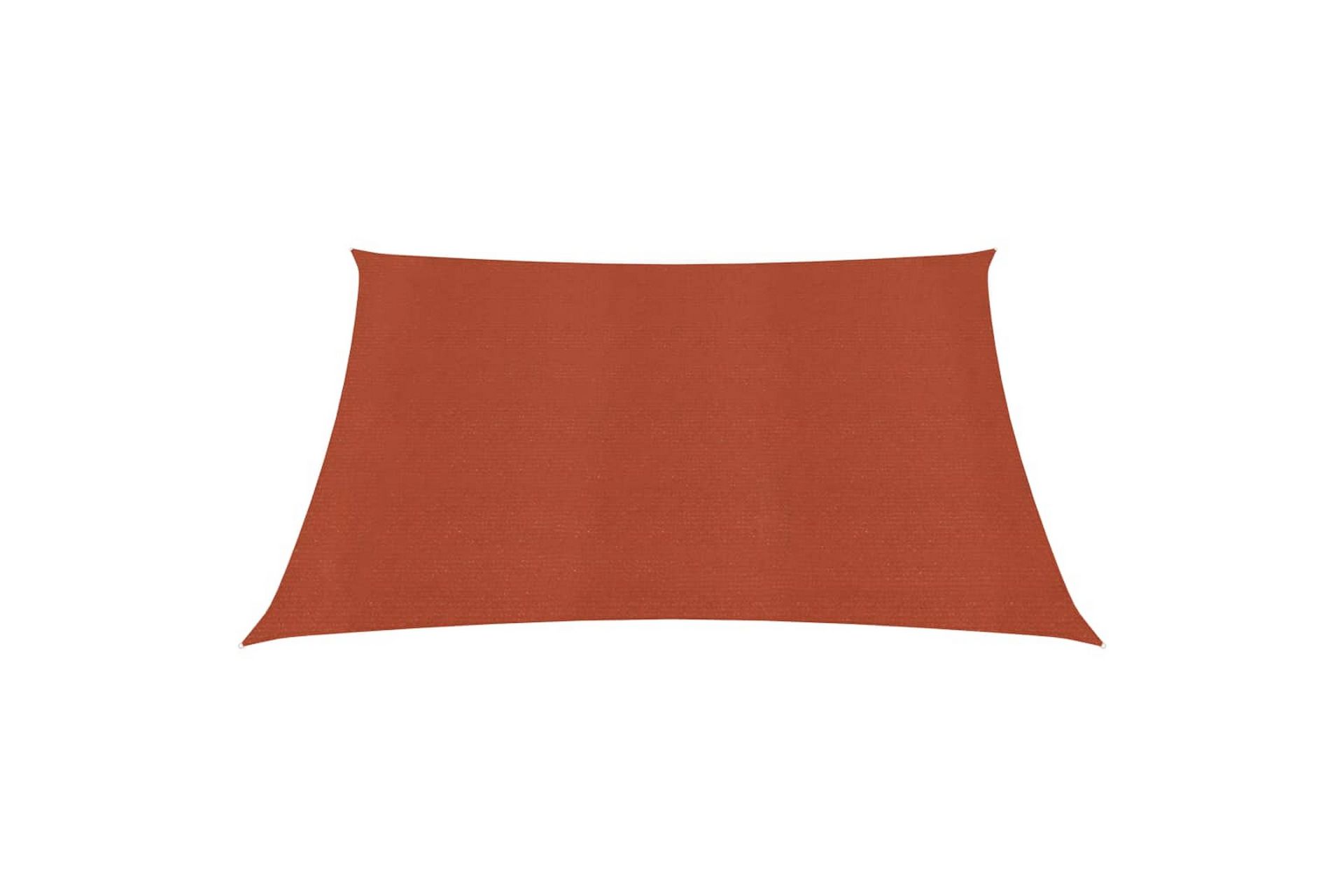 Solseil 160 g/m² terrakotta 6x6 m HDPE - Hagemøbler - Solbeskyttelse - Solseil