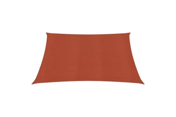 Solseil 160 g/m² terrakotta 6x6 m HDPE - Hagemøbler - Solbeskyttelse - Solseil