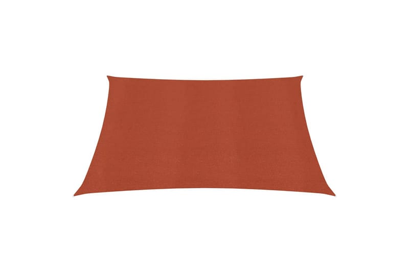 Solseil 160 g/m² terrakotta 6x6 m HDPE - Hagemøbler - Solbeskyttelse - Solseil