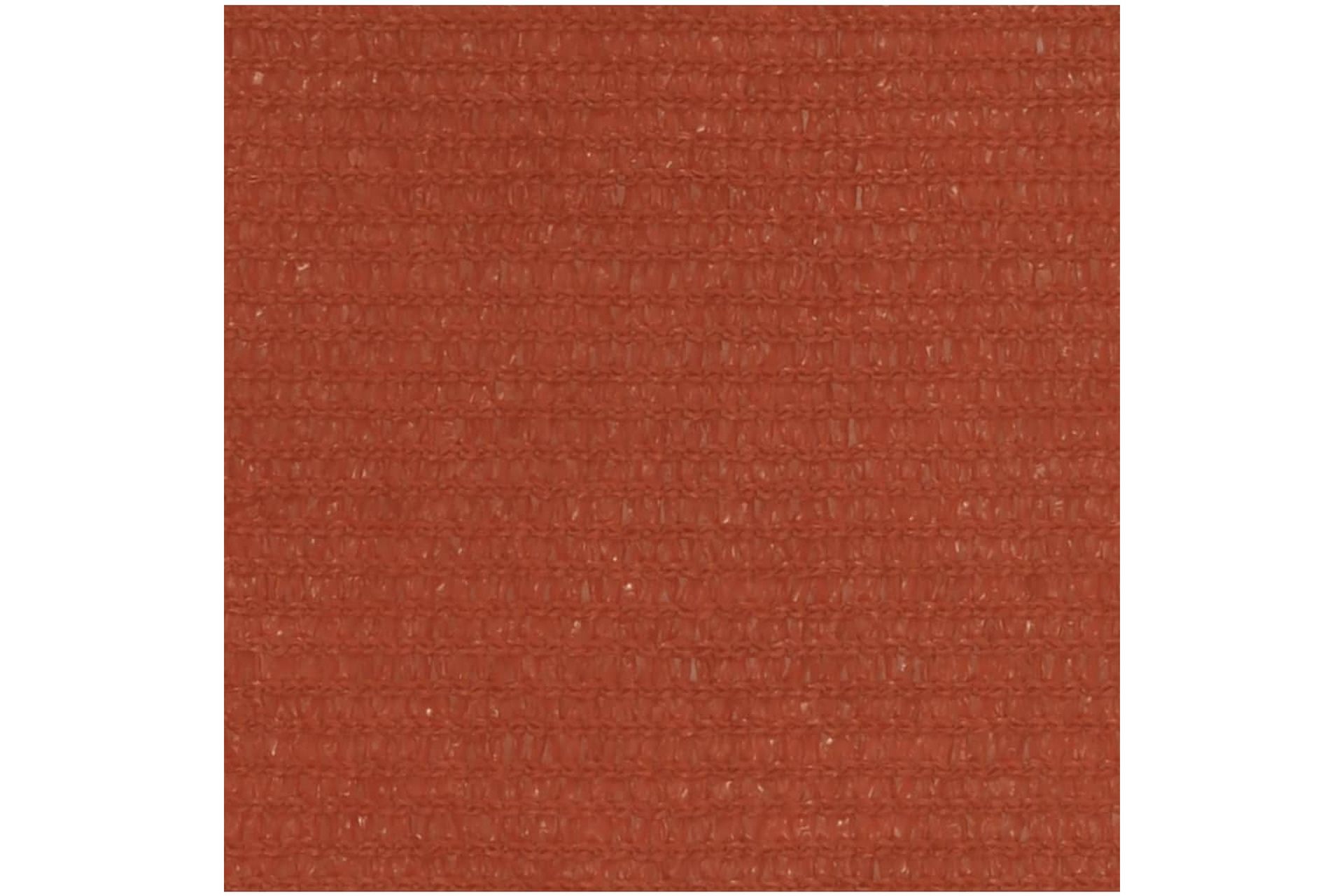 Solseil 160 g/m² terrakotta 7x7 m HDPE - Hagemøbler - Solbeskyttelse - Solseil