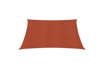 Solseil 160 g/m² terrakotta 7x7 m HDPE - Hagemøbler - Solbeskyttelse - Solseil
