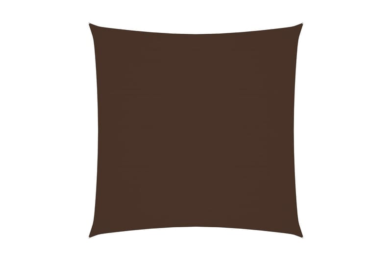 Solseil oxfordstoff firkantet 3,6x3,6 m brun - Brun - Solseil