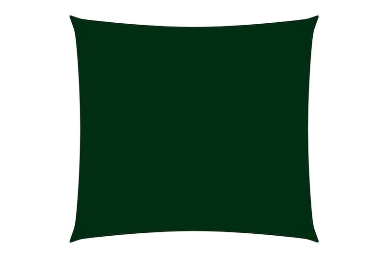 Solseil Oxfordstoff firkantet 3x3 m mørkegrønn - Grønn - Solseil