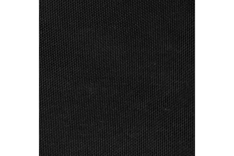Solseil oxfordstoff firkantet 4x4 m svart - Svart - Solseil