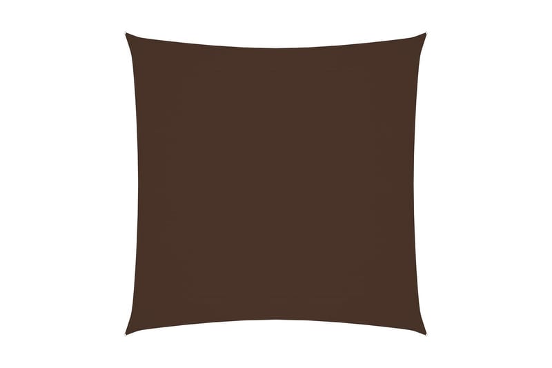 Solseil oxfordstoff firkantet 6x6 m brun - Brun - Hagemøbler - Solbeskyttelse - Solseil