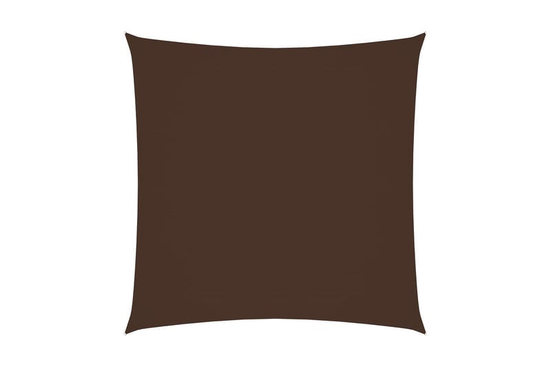 Solseil Oxfordstoff kvadratisk 2,5x2,5 m brun - Brun - Solseil