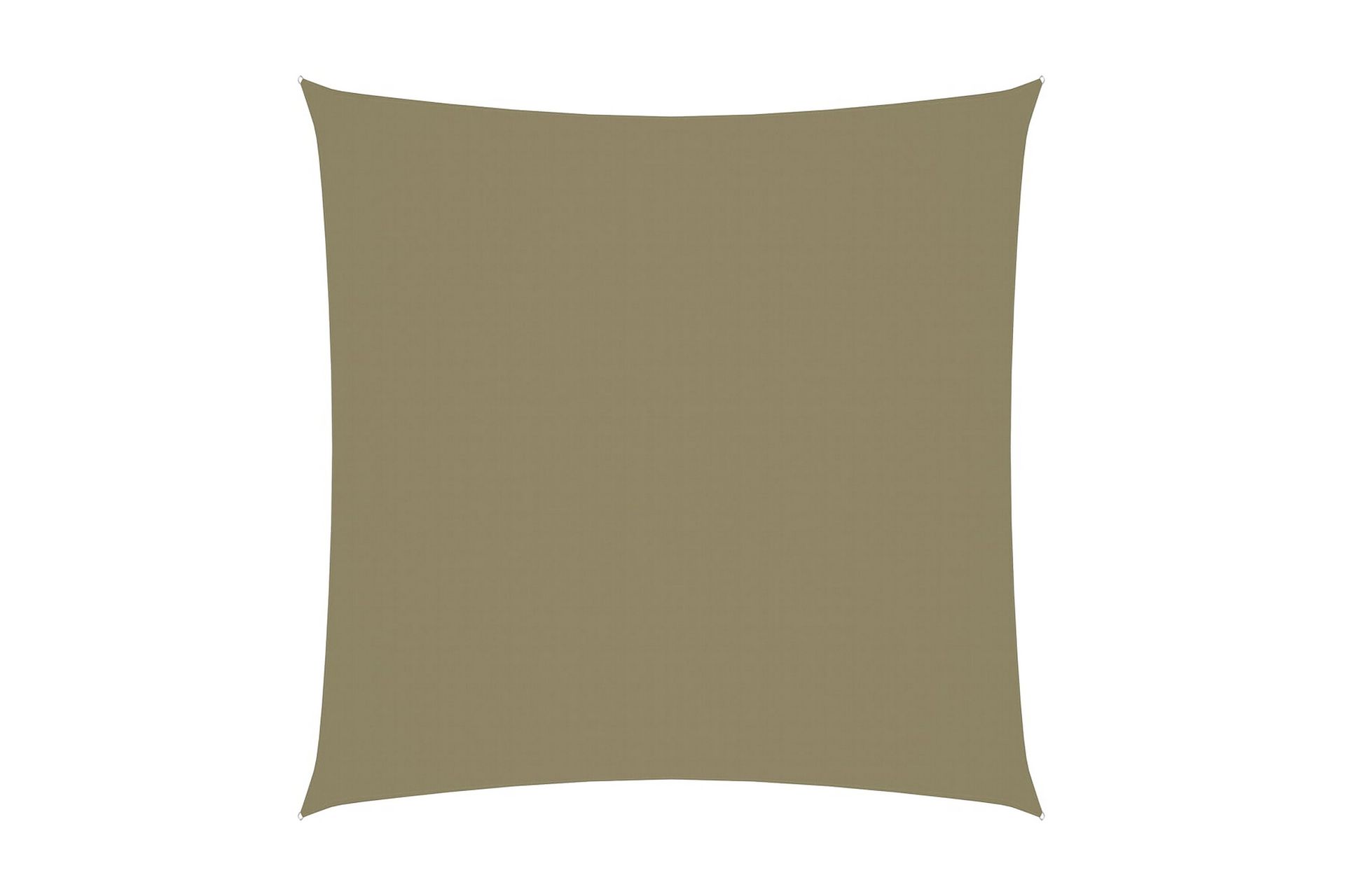 Solseil Oxfordstoff kvadratisk 3x3 m beige - Beige - Hagemøbler - Solbeskyttelse - Solseil