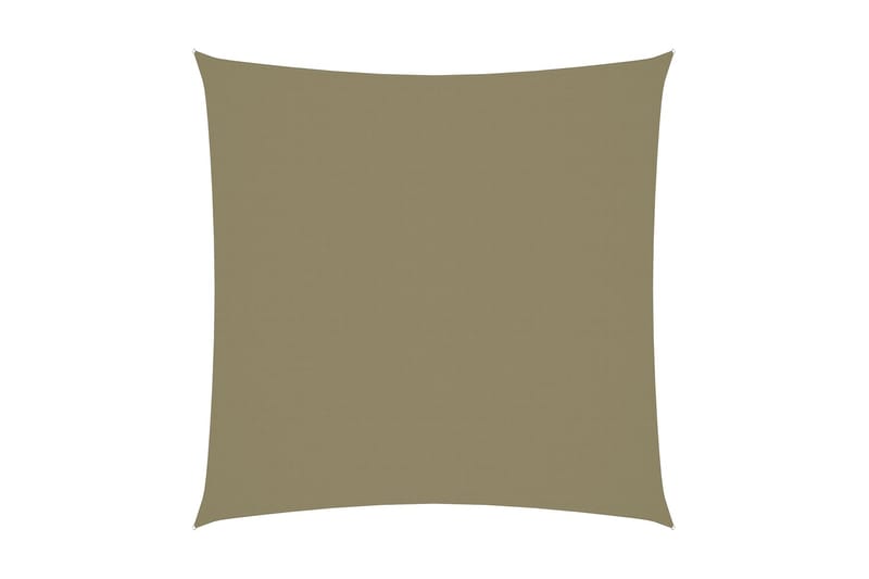 Solseil Oxfordstoff kvadratisk 3x3 m beige - Beige - Hagemøbler - Solbeskyttelse - Solseil