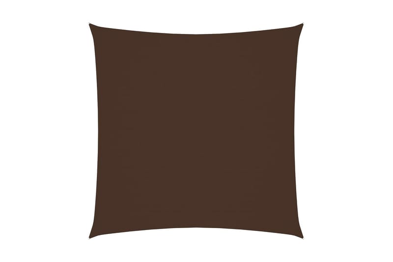 Solseil Oxfordstoff kvadratisk 3x3 m brun - Brun - Solseil