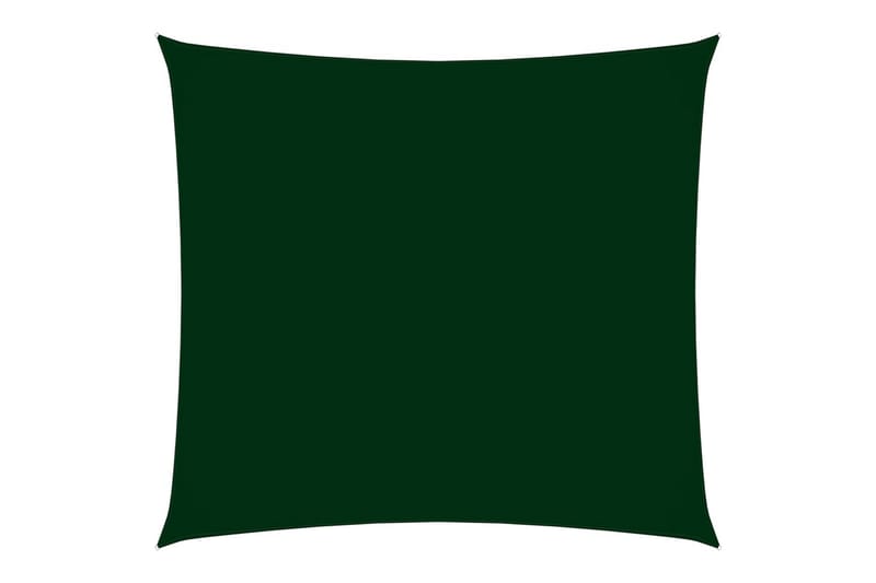 Solseil oxfordstoff kvadratisk 4,5x4,5 m mørkegrønn - Grønn - Solseil