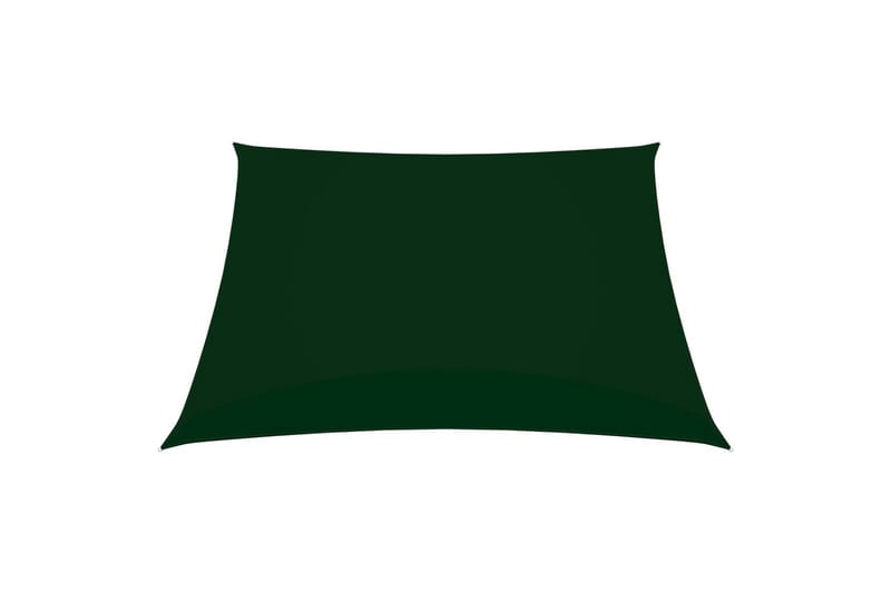 Solseil oxfordstoff kvadratisk 4,5x4,5 m mørkegrønn - Grønn - Solseil