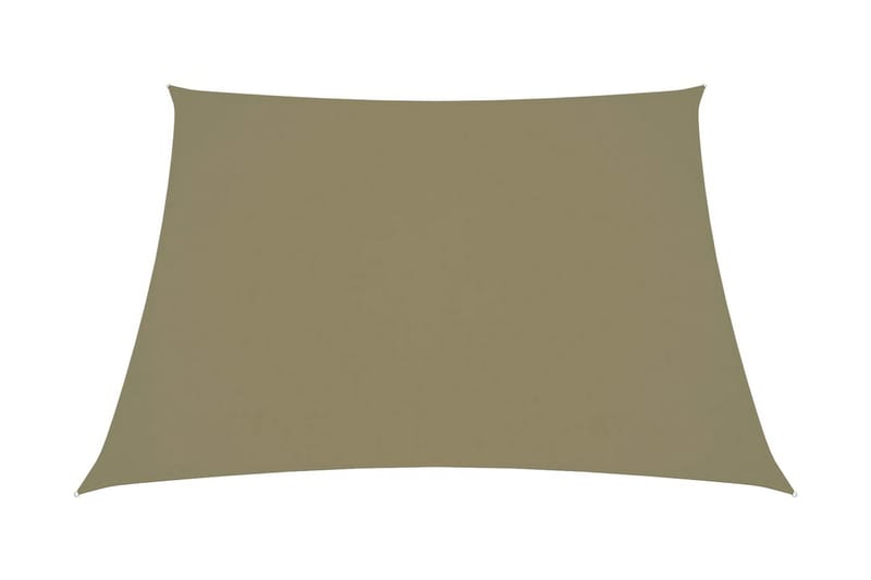 Solseil oxfordstoff kvadratisk 5x5 m beige - Beige - Hagemøbler - Solbeskyttelse - Solseil