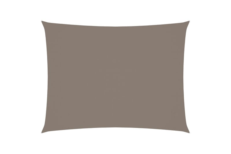 Solseil oxfordstoff rektangulær 2,5x3,5 m gråbrun - Taupe - Hagemøbler - Solbeskyttelse - Solseil