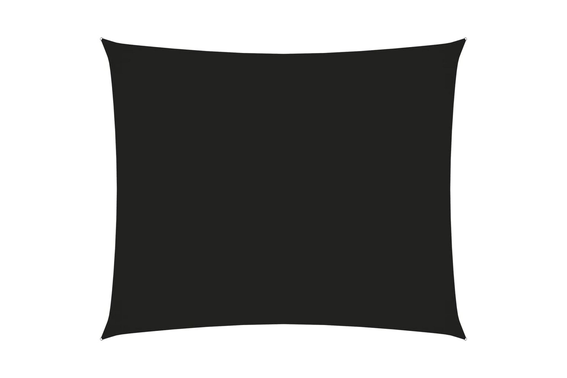 Solseil oxfordstoff rektangulær 2,5x3,5 m svart - Svart - Hagemøbler - Solbeskyttelse - Solseil