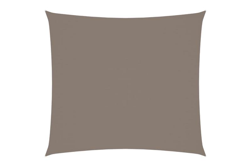 Solseil oxfordstoff rektangulær 2,5x3 m gråbrun - Taupe - Hagemøbler - Solbeskyttelse - Solseil