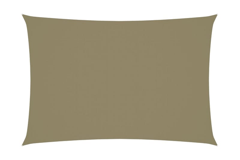 Solseil oxfordstoff rektangulær 2,5x4,5 m beige - Beige - Hagemøbler - Solbeskyttelse - Solseil