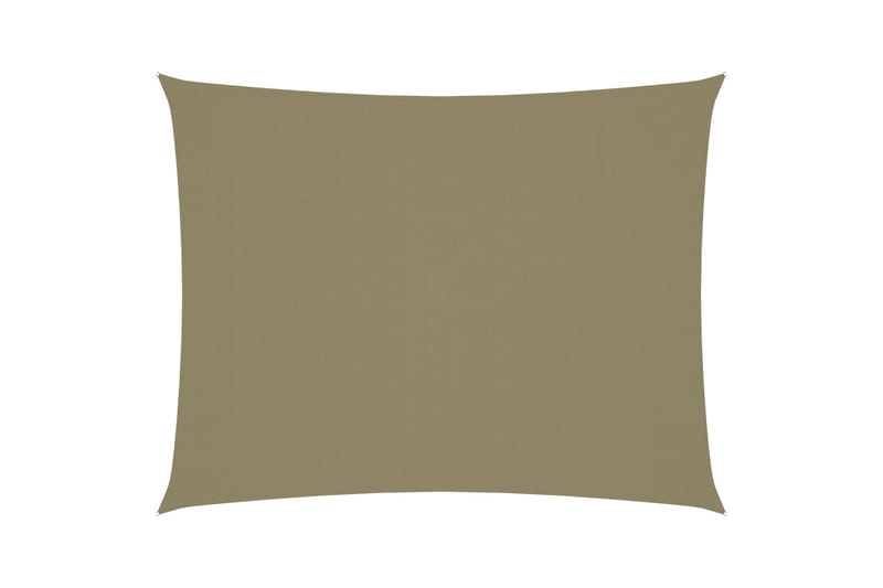 Solseil oxfordstoff rektangulær 2,5x4 m beige - Beige - Hagemøbler - Solbeskyttelse - Solseil