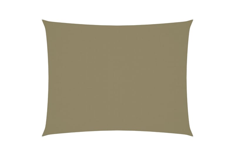 Solseil oxfordstoff rektangulær 2,5x4 m beige - Beige - Solseil