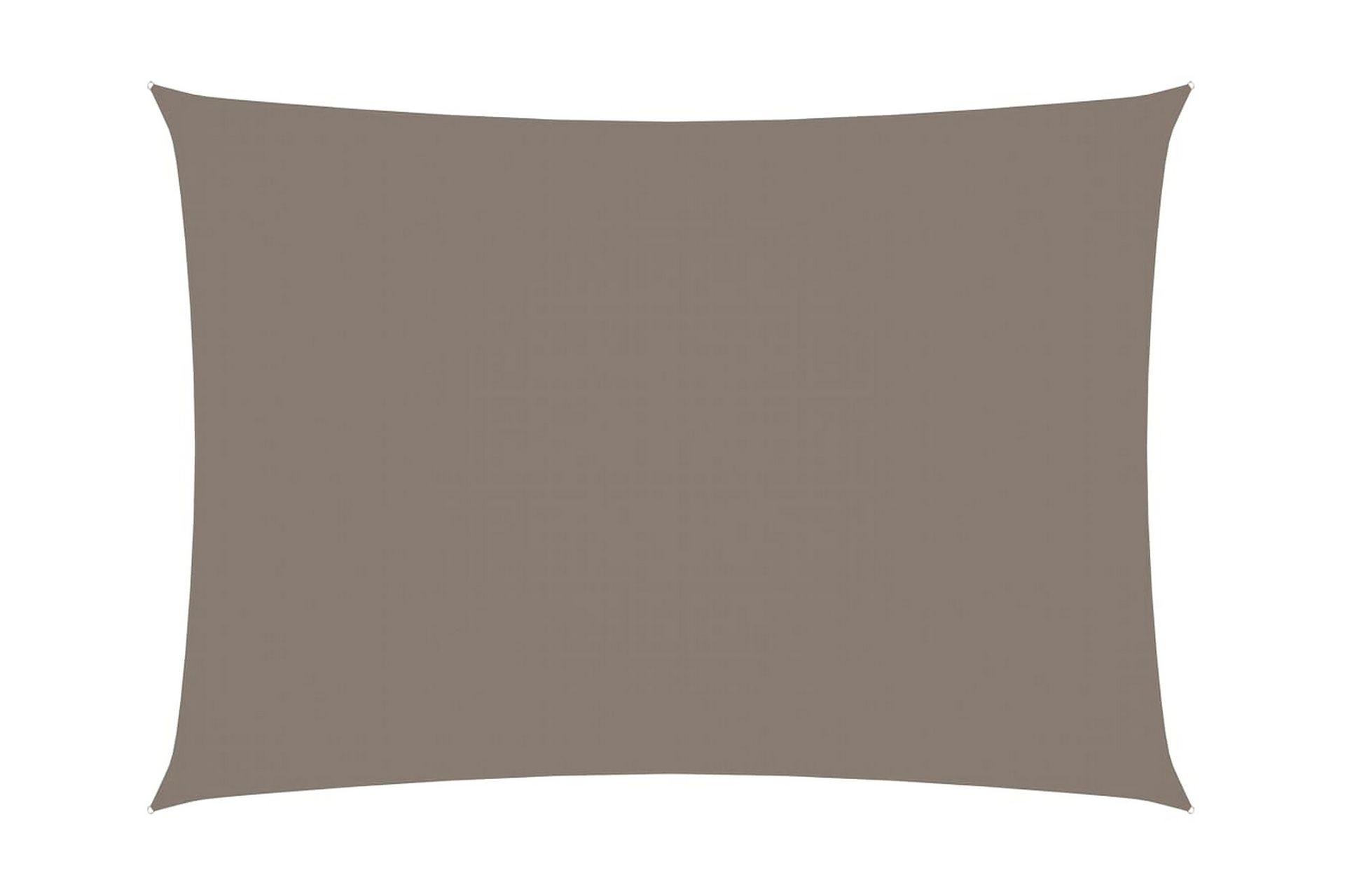 Solseil oxfordstoff rektangulær 2,5x4 m gråbrun - Taupe - Hagemøbler - Solbeskyttelse - Solseil