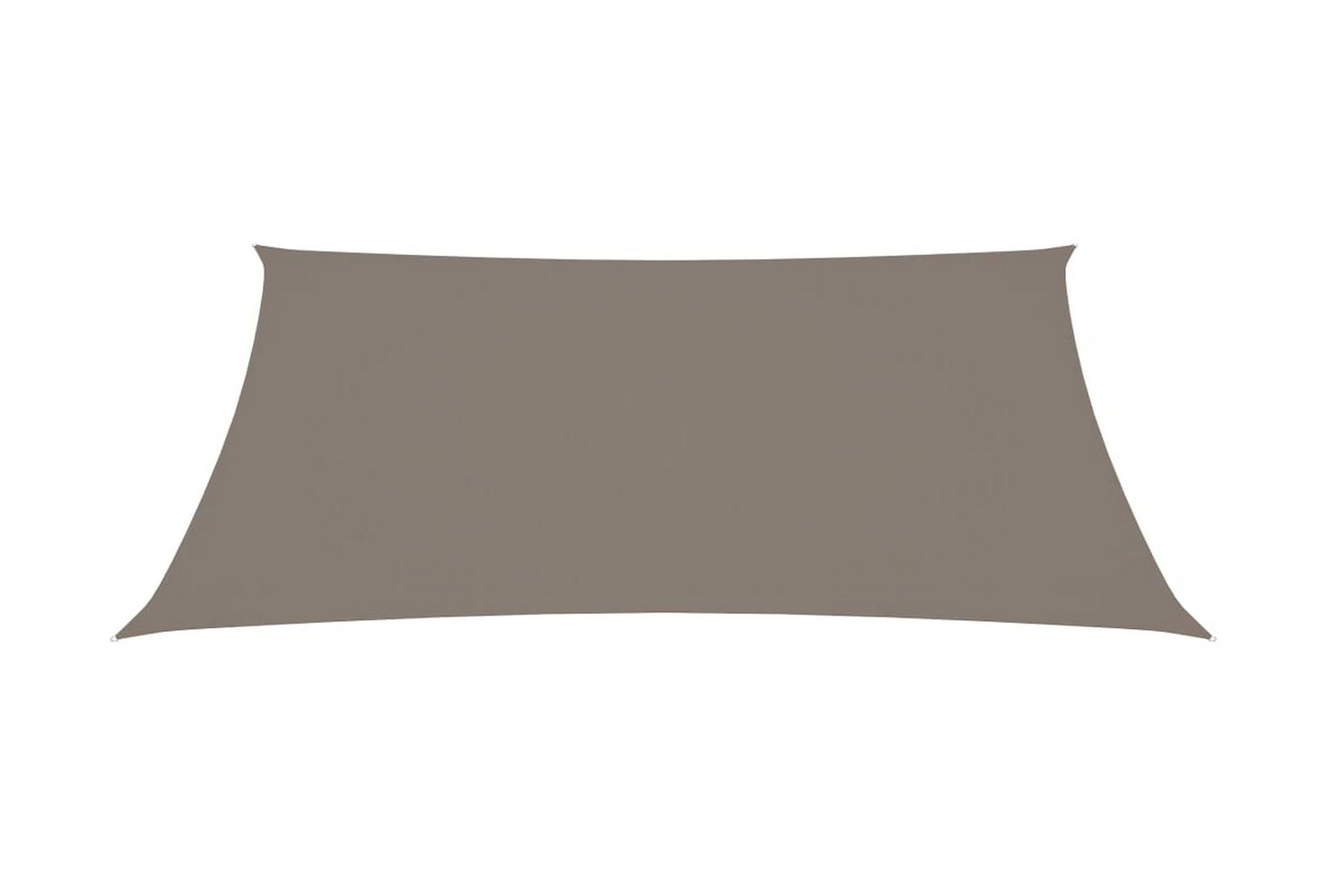 Solseil oxfordstoff rektangulær 2,5x4 m gråbrun - Taupe - Hagemøbler - Solbeskyttelse - Solseil