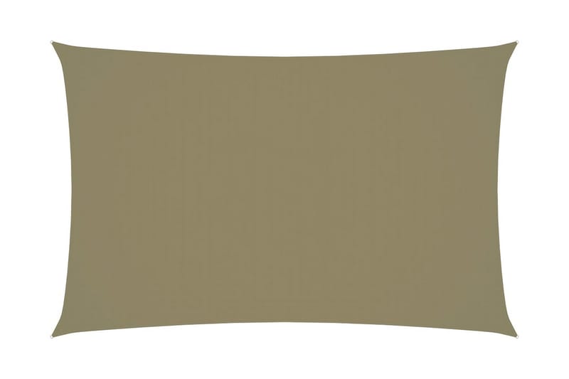 Solseil oxfordstoff rektangulær 2,5x5 m beige - Beige - Hagemøbler - Solbeskyttelse - Solseil