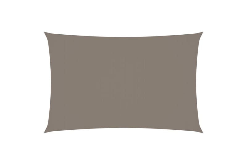 Solseil oxfordstoff rektangulær 2,5x5 m gråbrun - Taupe - Hagemøbler - Solbeskyttelse - Solseil