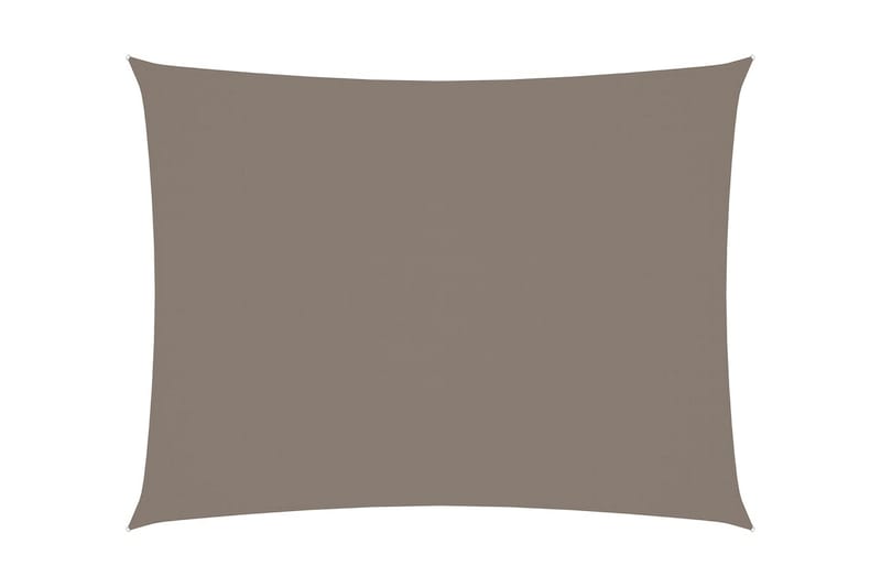 Solseil oxfordstoff rektangulær 2x3,5 m gråbrun - Taupe - Hagemøbler - Solbeskyttelse - Solseil