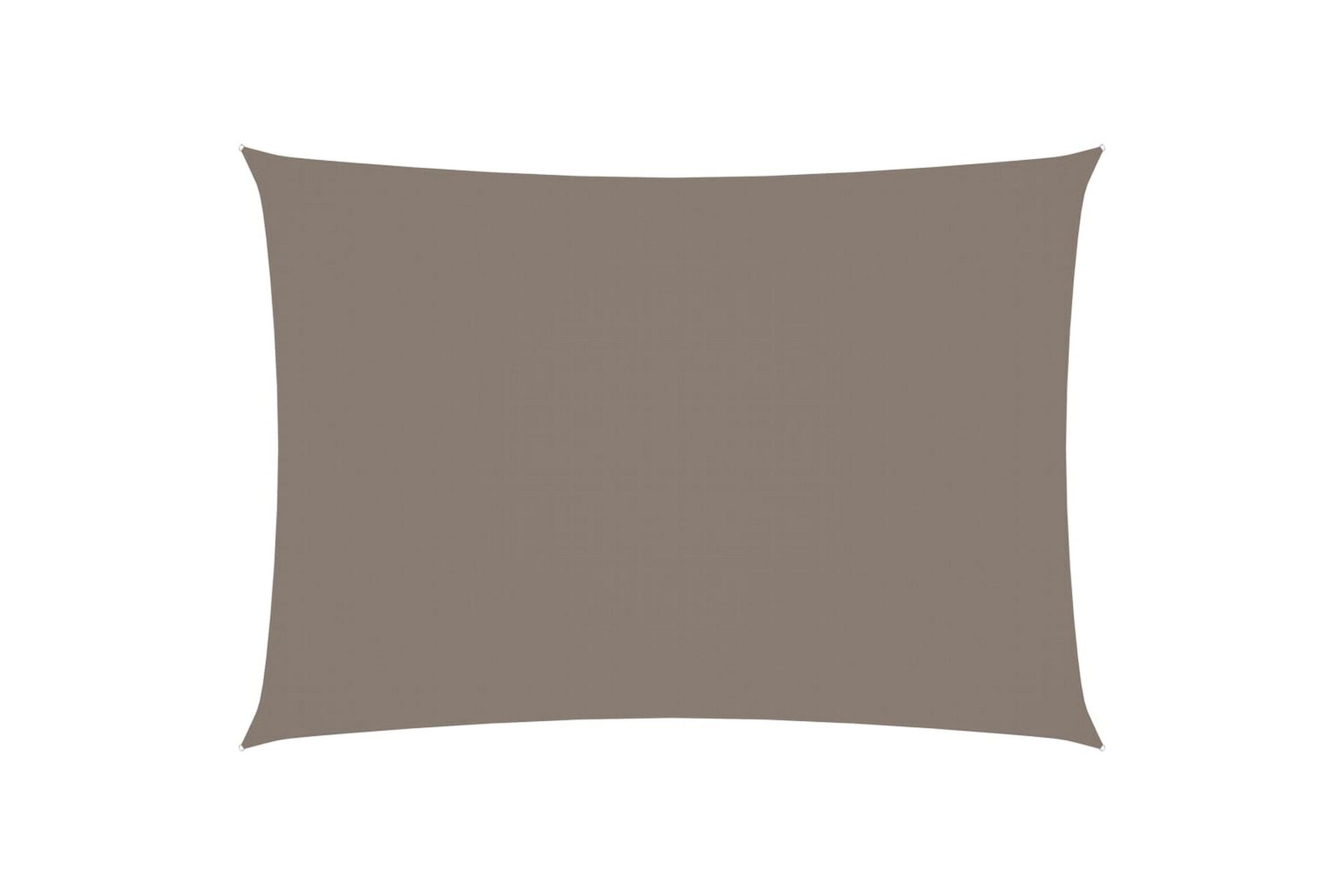 Solseil oxfordstoff rektangulær 2x4,5 m gråbrun - Taupe - Hagemøbler - Solbeskyttelse - Solseil