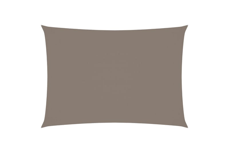 Solseil oxfordstoff rektangulær 2x4,5 m gråbrun - Taupe - Hagemøbler - Solbeskyttelse - Solseil