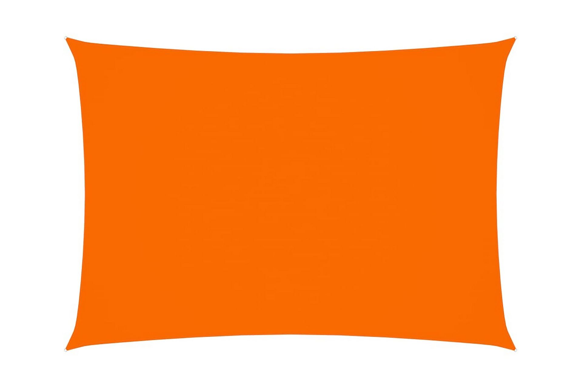 Solseil oxfordstoff rektangulær 2x4 m oransje - Oransj - Hagemøbler - Solbeskyttelse - Solseil