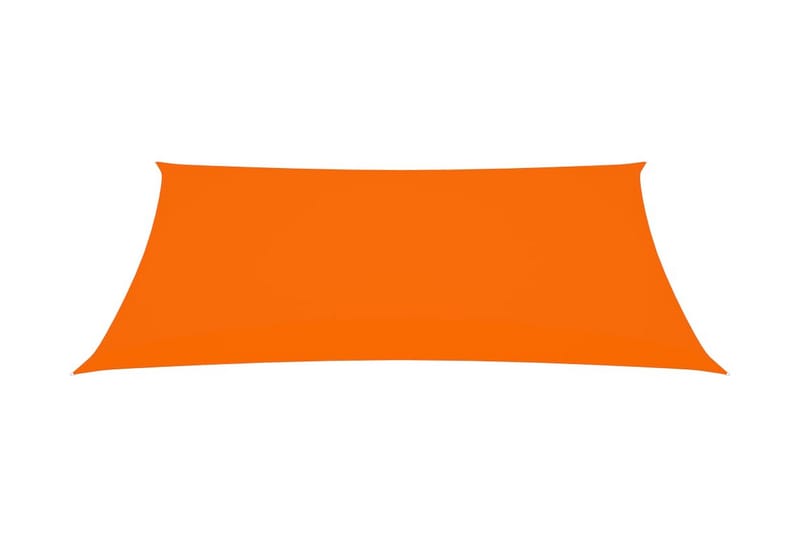 Solseil oxfordstoff rektangulær 2x4 m oransje - Oransj - Hagemøbler - Solbeskyttelse - Solseil