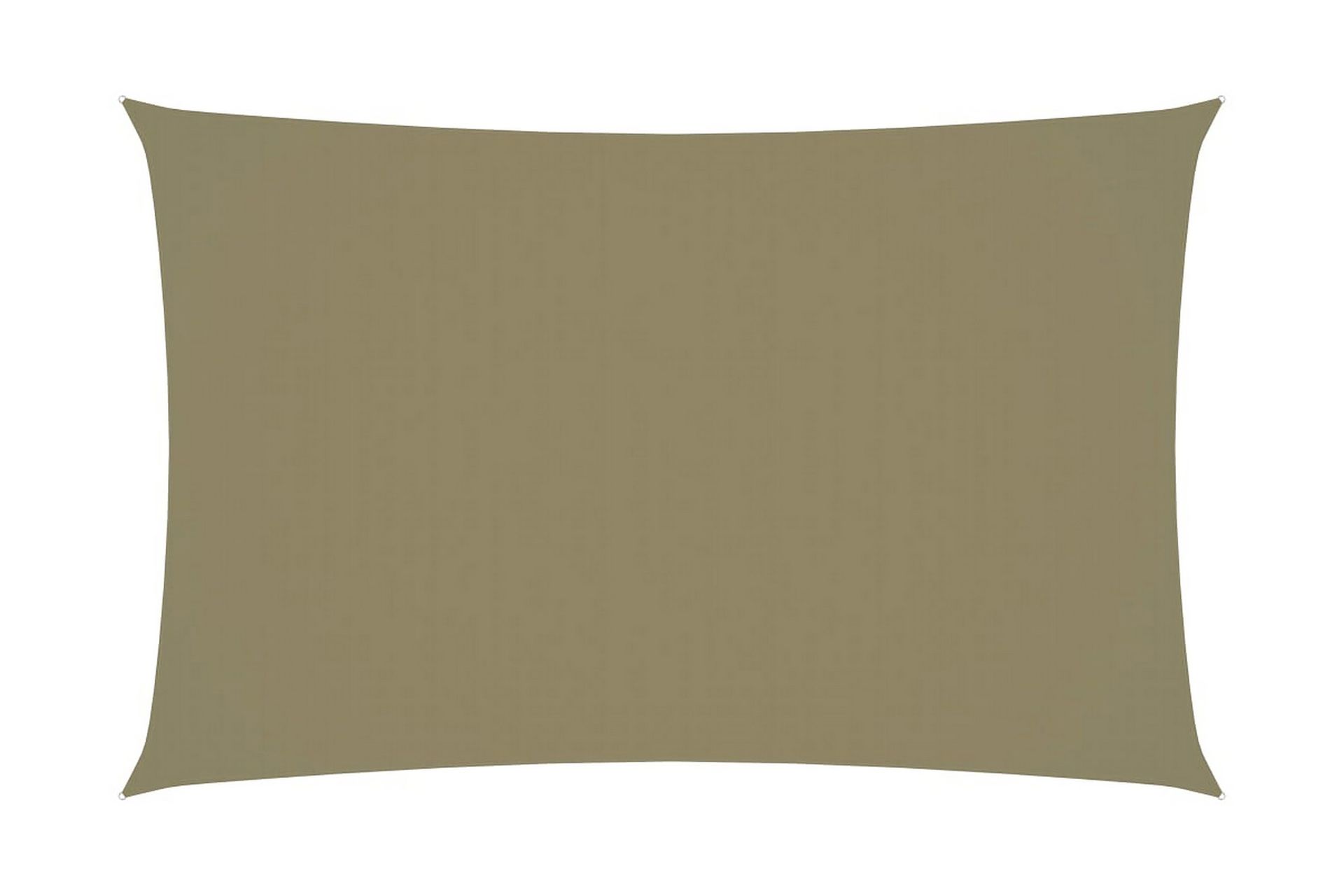 Solseil oxfordstoff rektangulær 2x5 m beige - Beige - Hagemøbler - Solbeskyttelse - Solseil