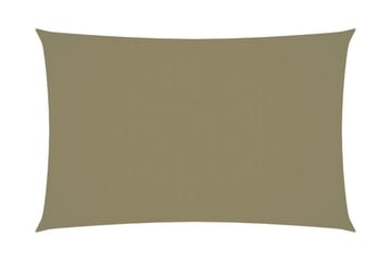 Solseil oxfordstoff rektangulær 2x5 m beige - Beige - Hagemøbler - Solbeskyttelse - Solseil