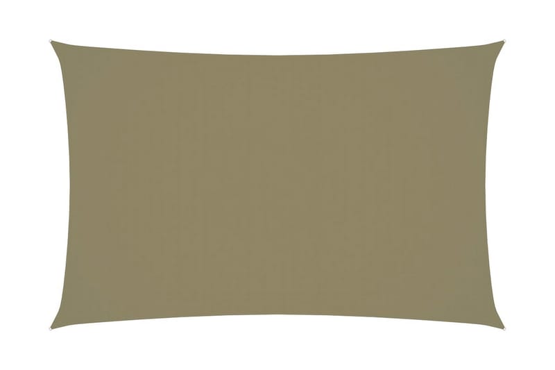 Solseil oxfordstoff rektangulær 2x5 m beige - Beige - Solseil